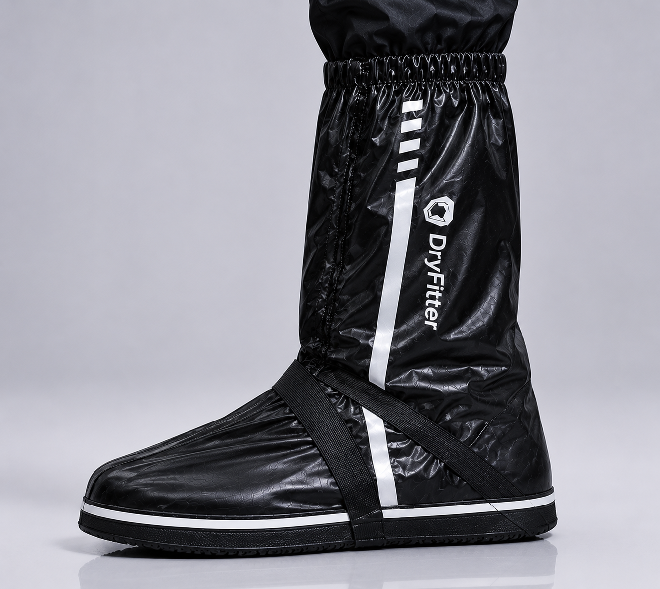DryFitter Waterproof Rain Shoe Covers – Reusable Anti-Slip Boots for Motorcycling, Cycling & Outdoor Travel