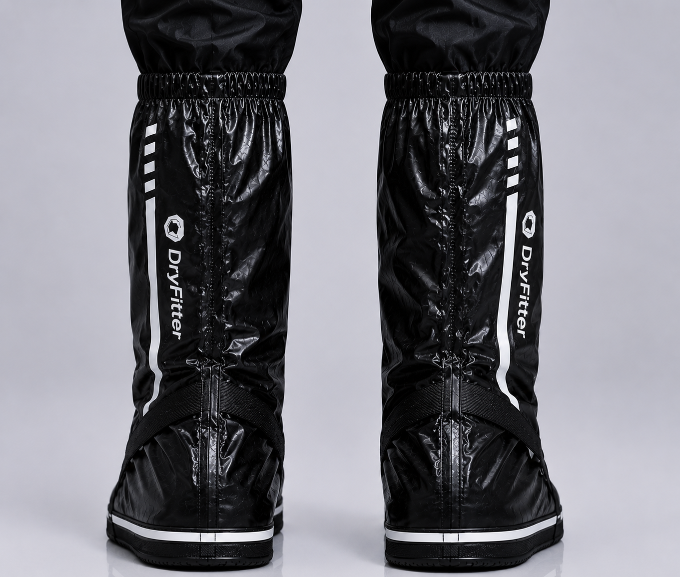 DryFitter Waterproof Rain Shoe Covers – Reusable Anti-Slip Boots for Motorcycling, Cycling & Outdoor Travel